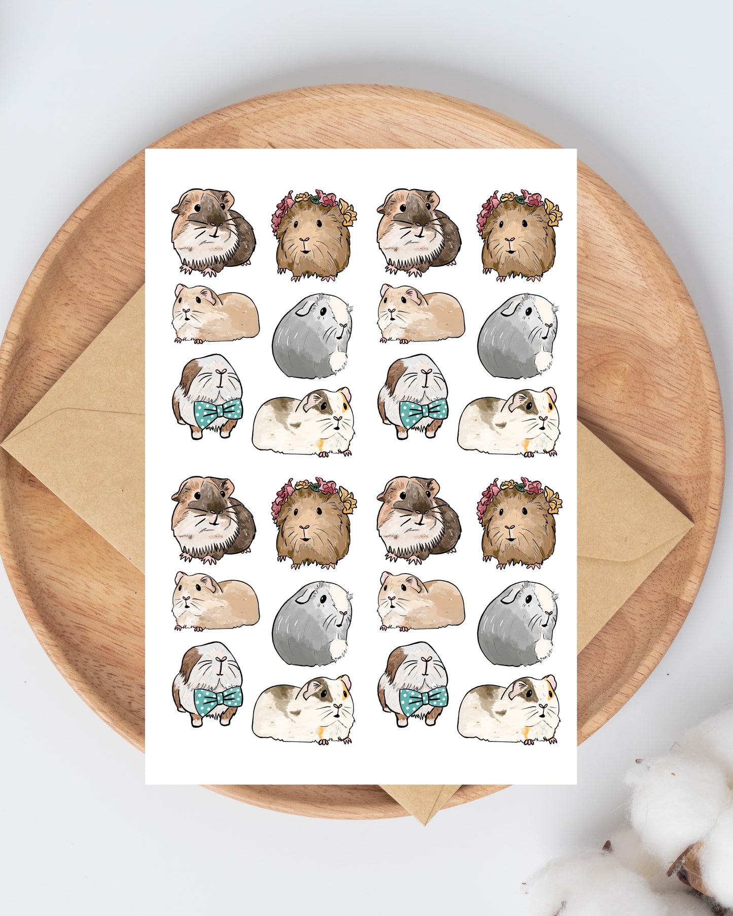 Guinea Pig Greetings Card