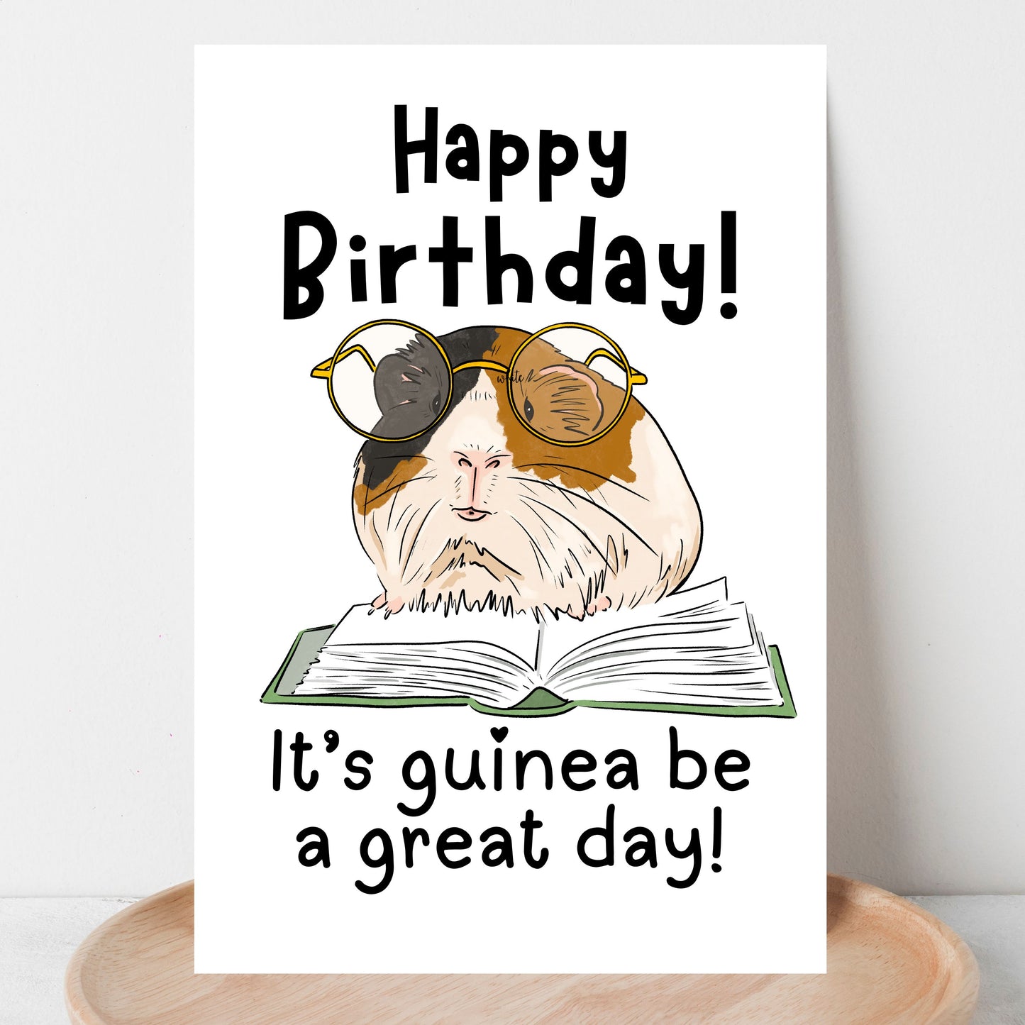 Cute Guinea Pig Birthday Card