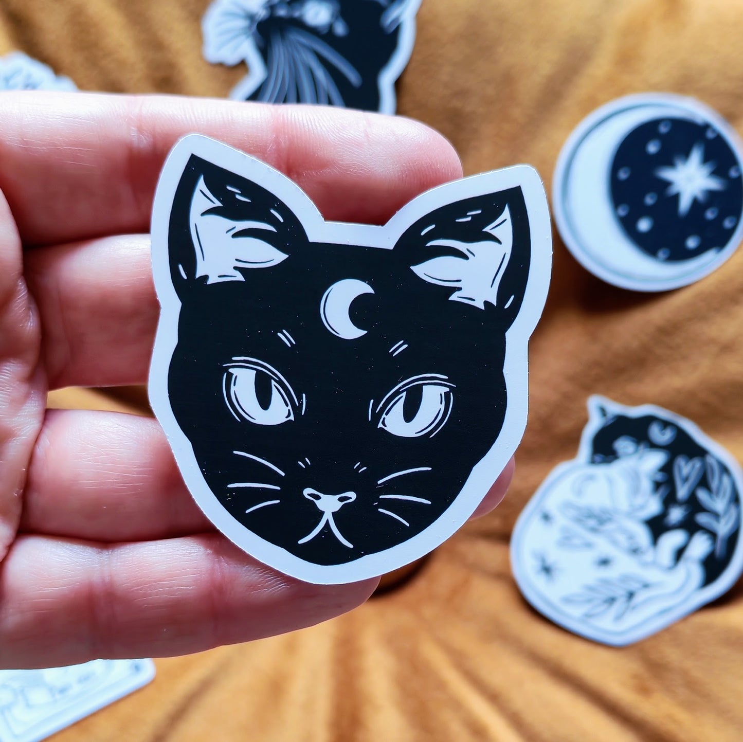 Mystic cat sticker set