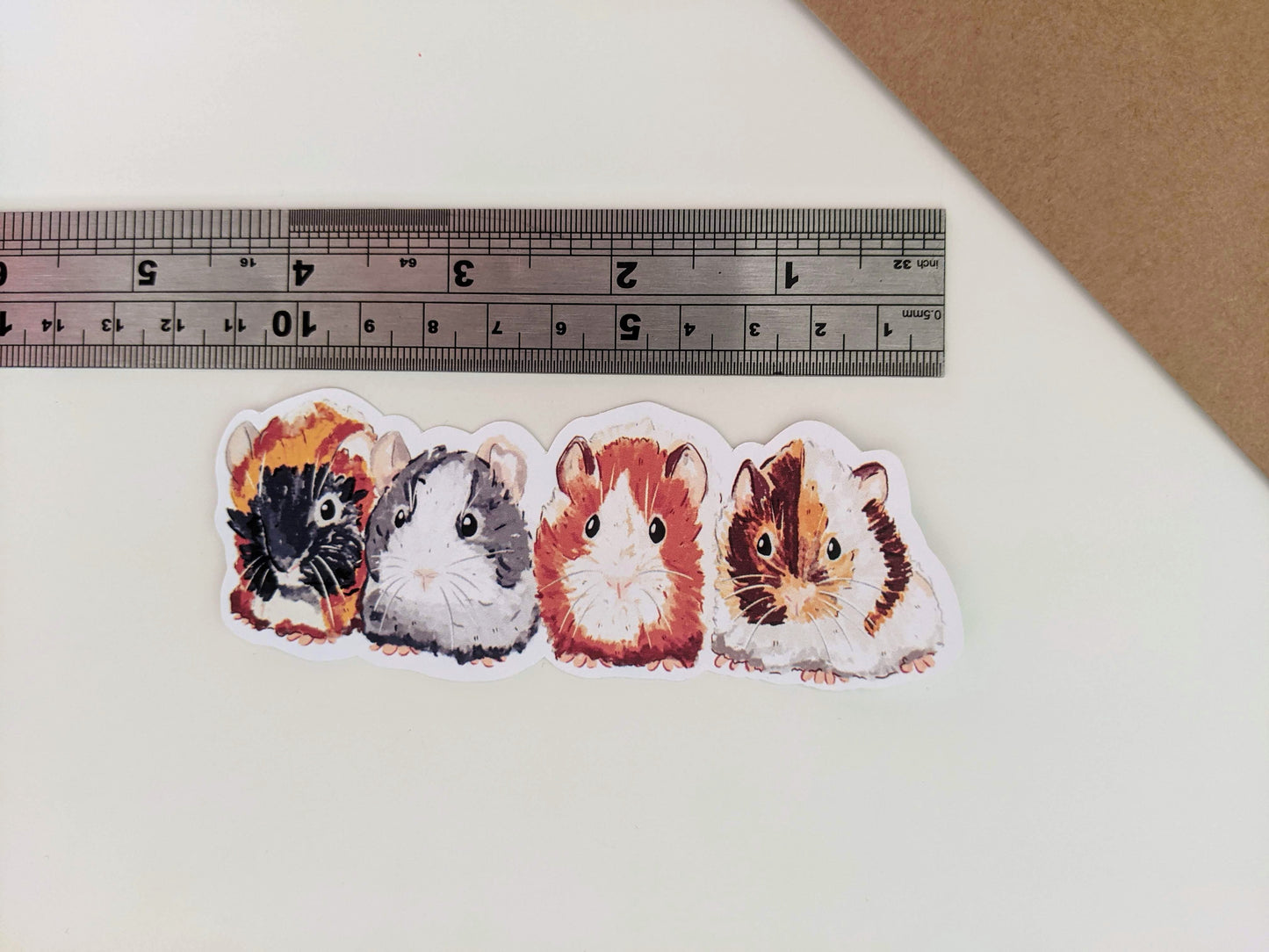 Guinea Pig Cuddles Die Cut Sticker