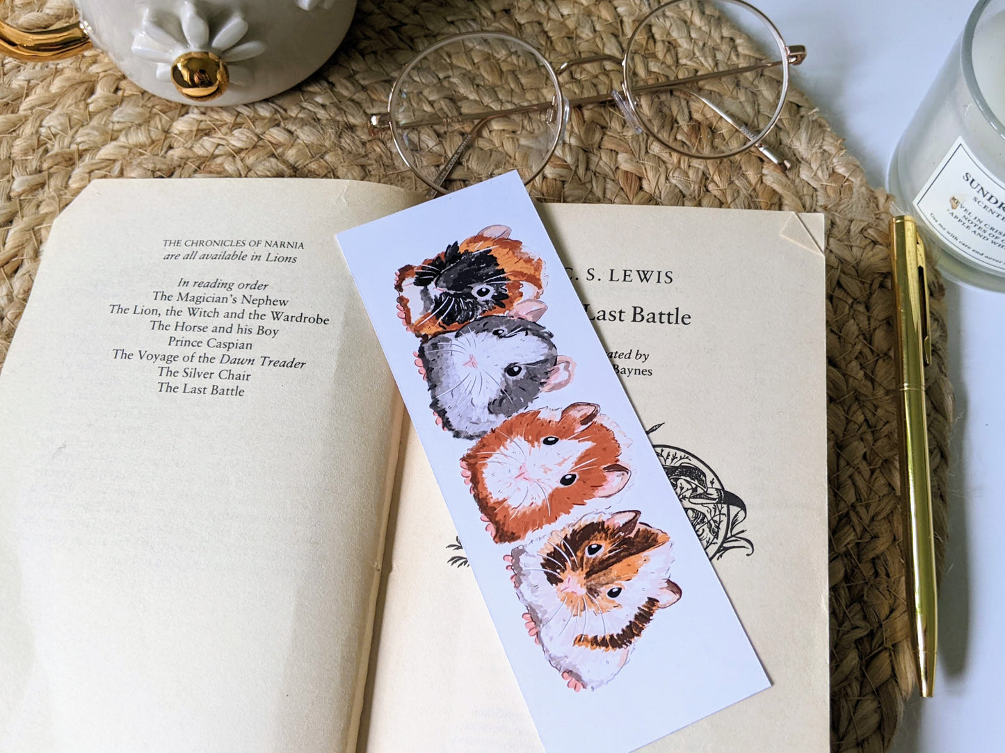 Guinea Pig Bookmark - Great Gift for Book Lover!