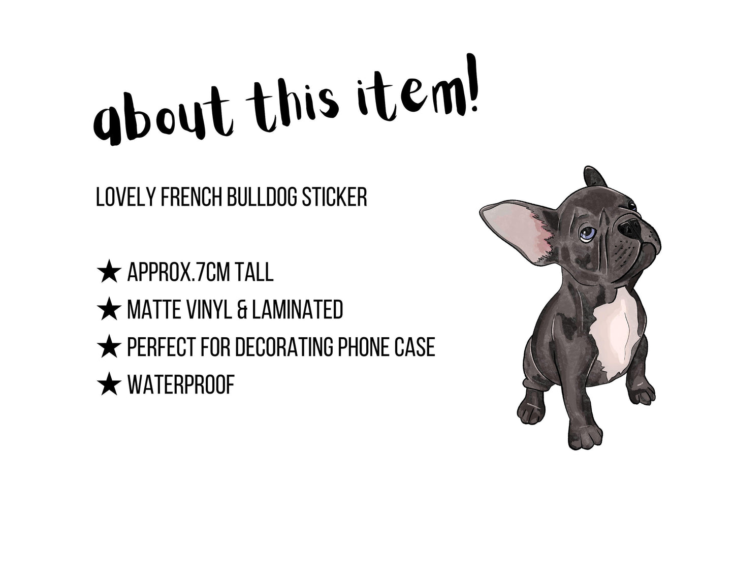 French Bulldog Sticker