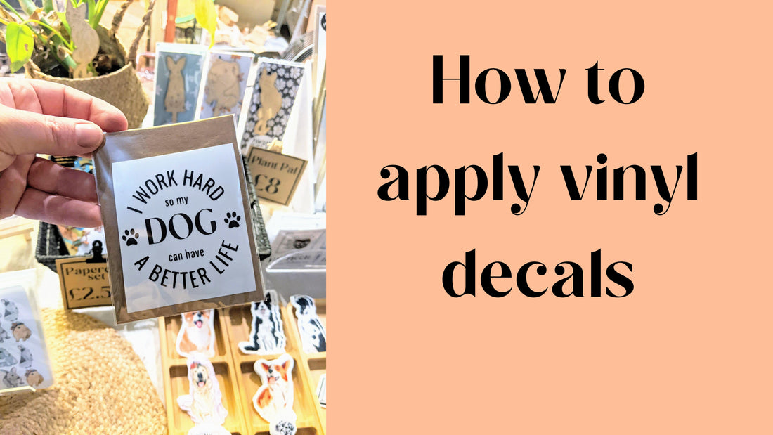 How to apply vinyl to your things!