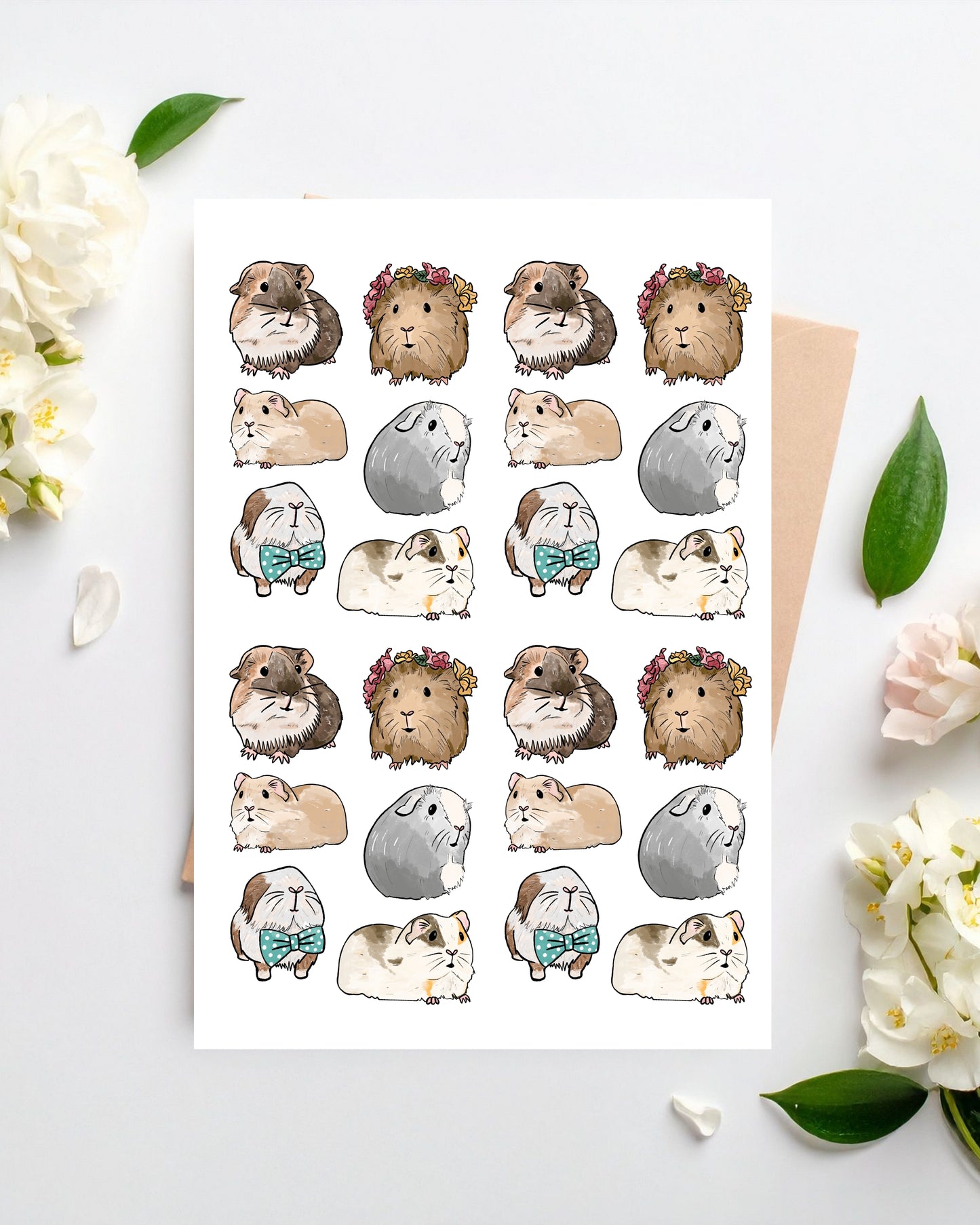 Guinea Pig Greetings Card