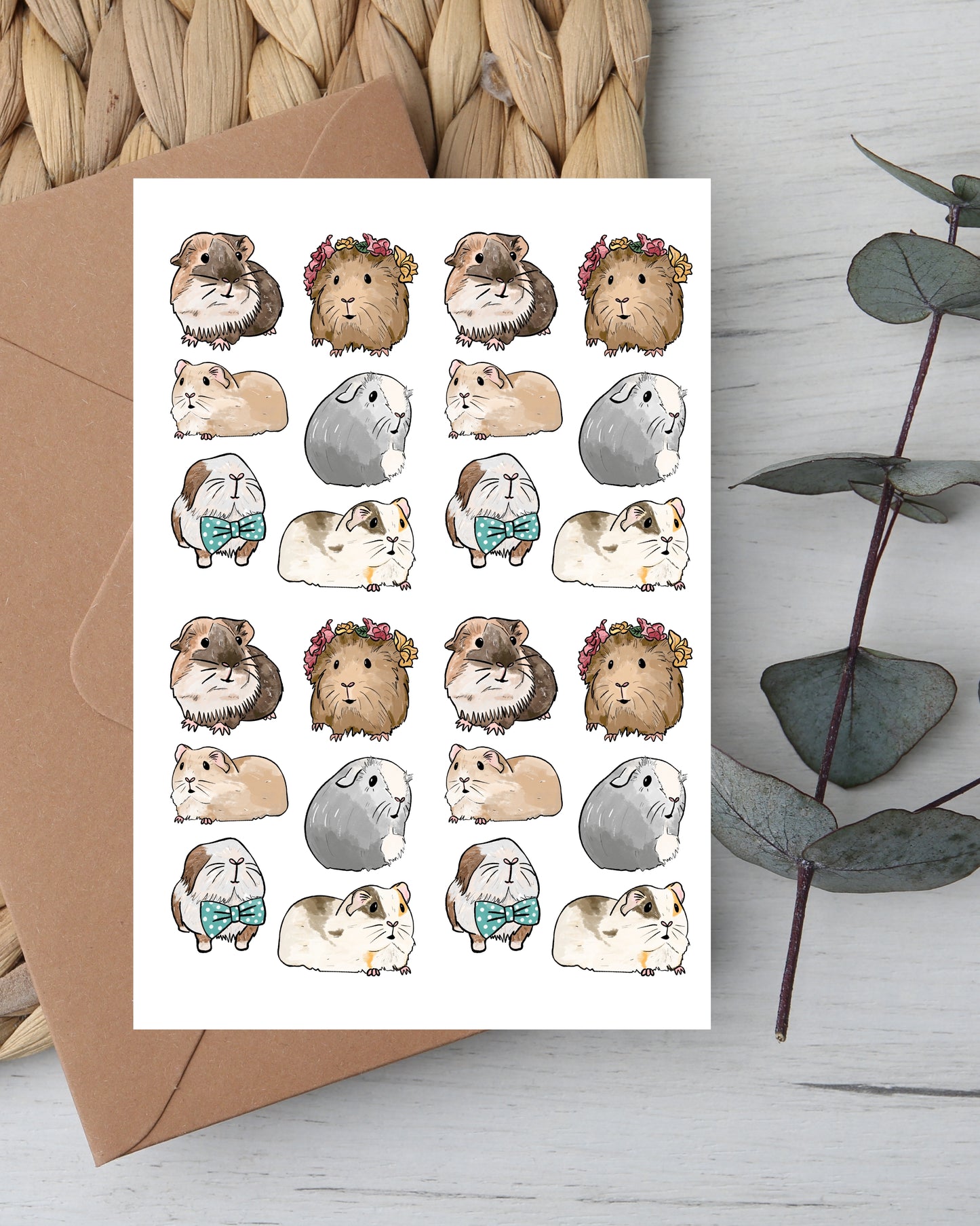 Guinea Pig Greetings Card