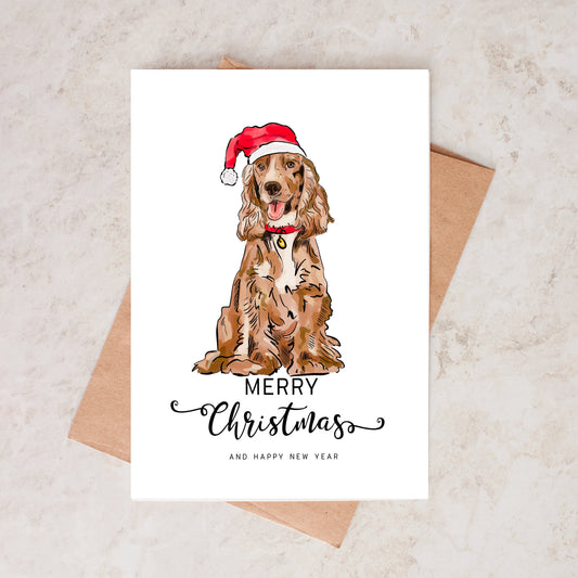 Cocker Spaniel Christmas Card