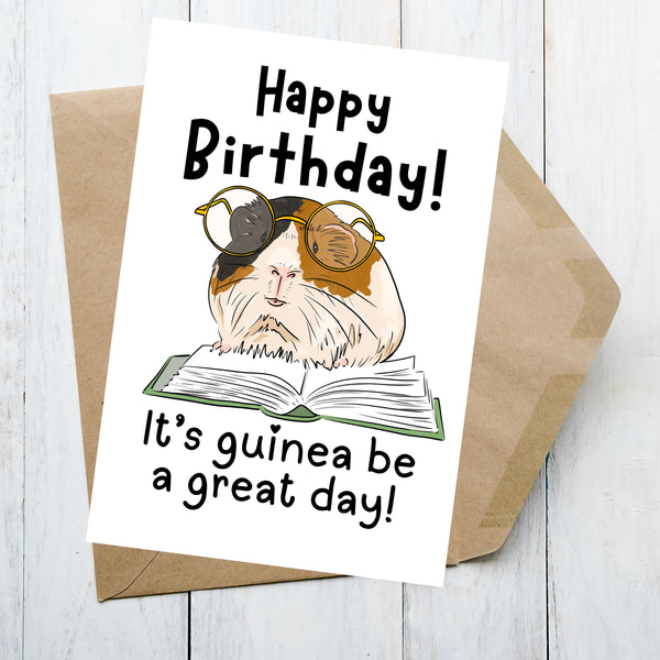 Cute Guinea Pig Birthday Card