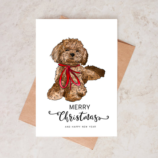 Cockapoo Christmas Card