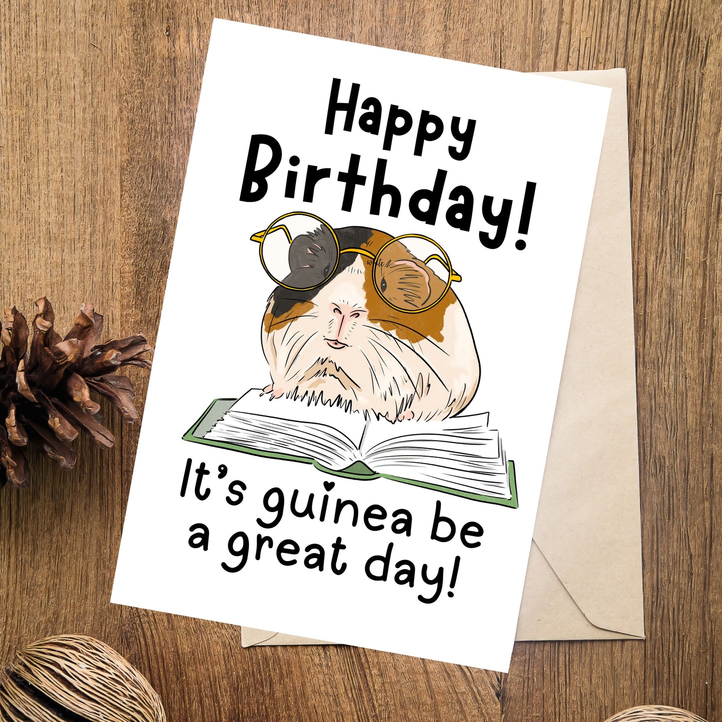 Cute Guinea Pig Birthday Card