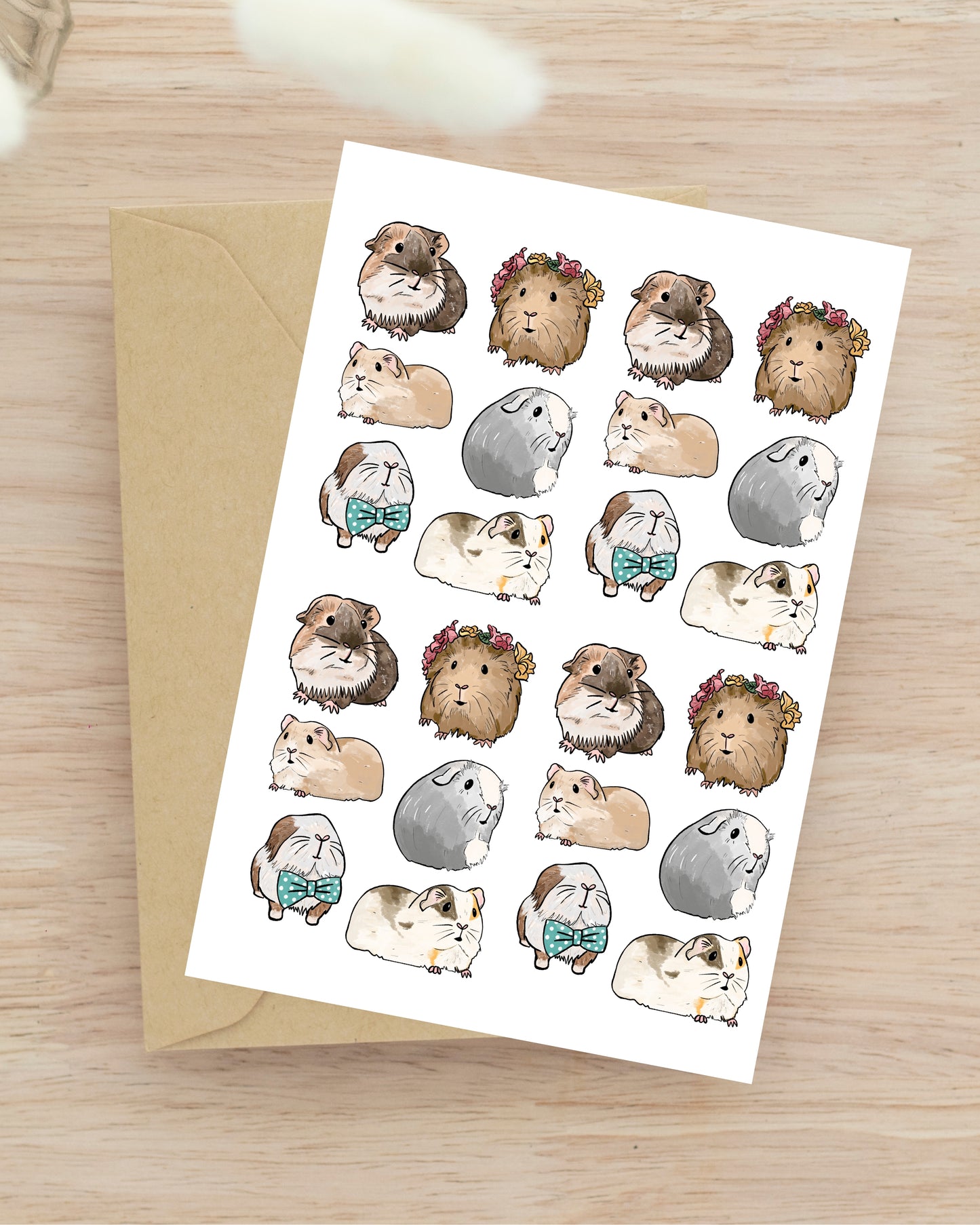 Guinea Pig Greetings Card