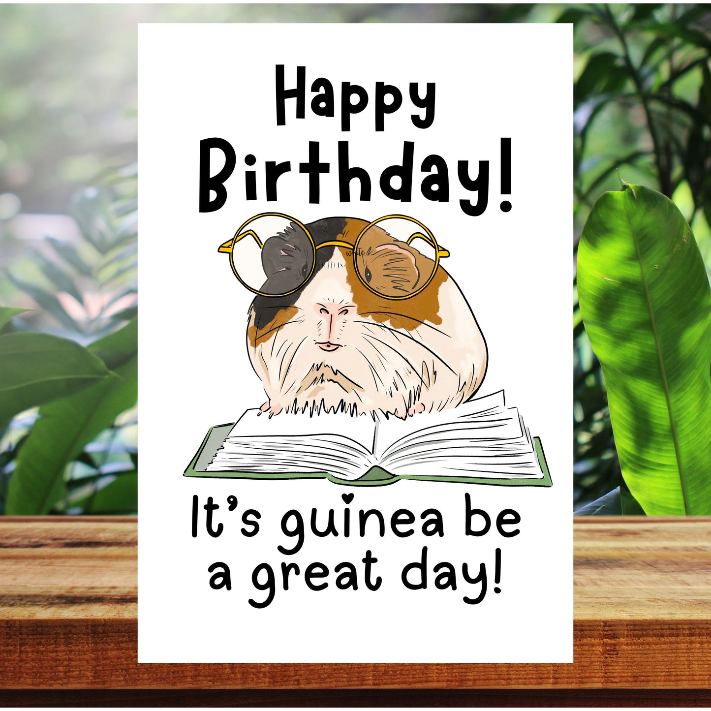 Cute Guinea Pig Birthday Card