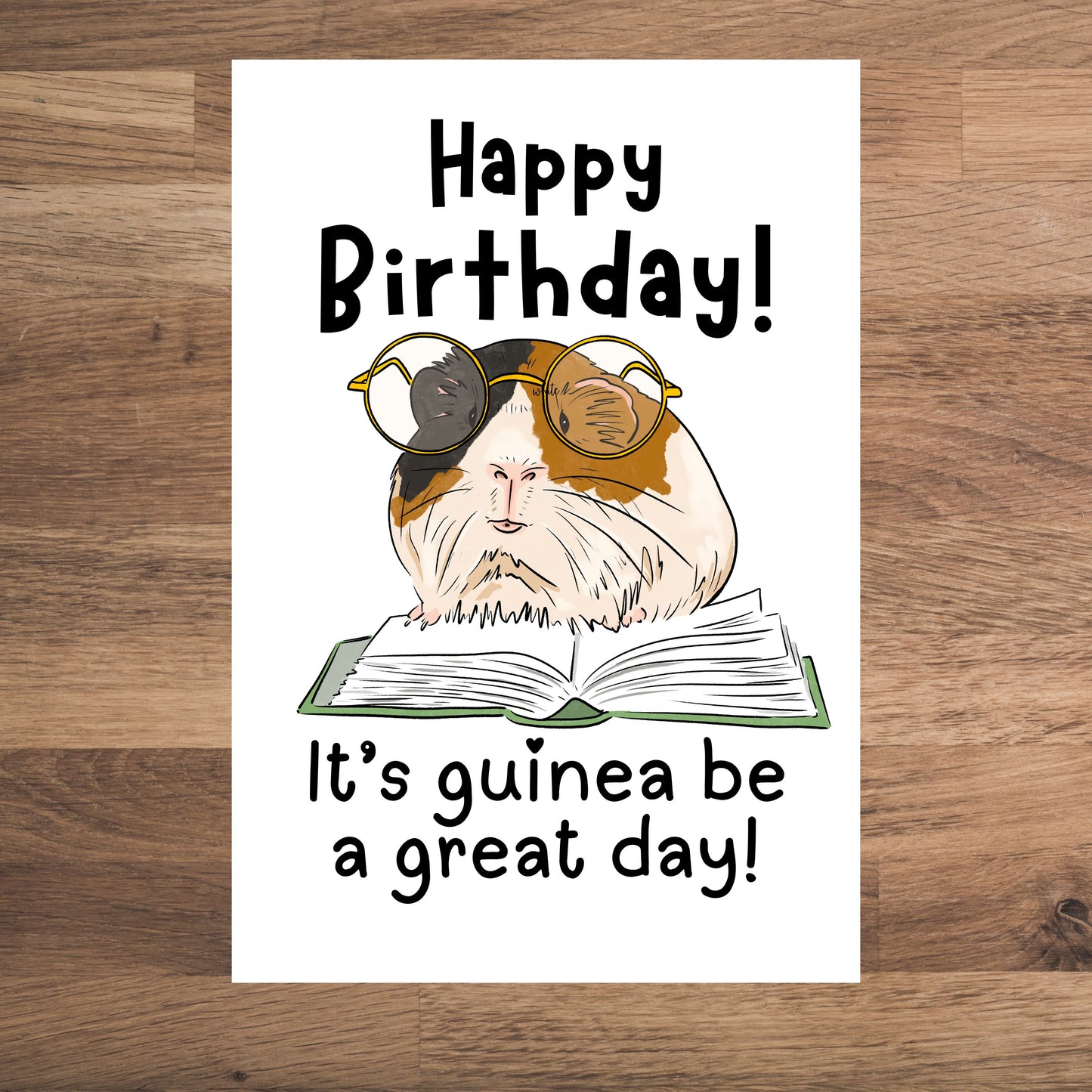 Cute Guinea Pig Birthday Card