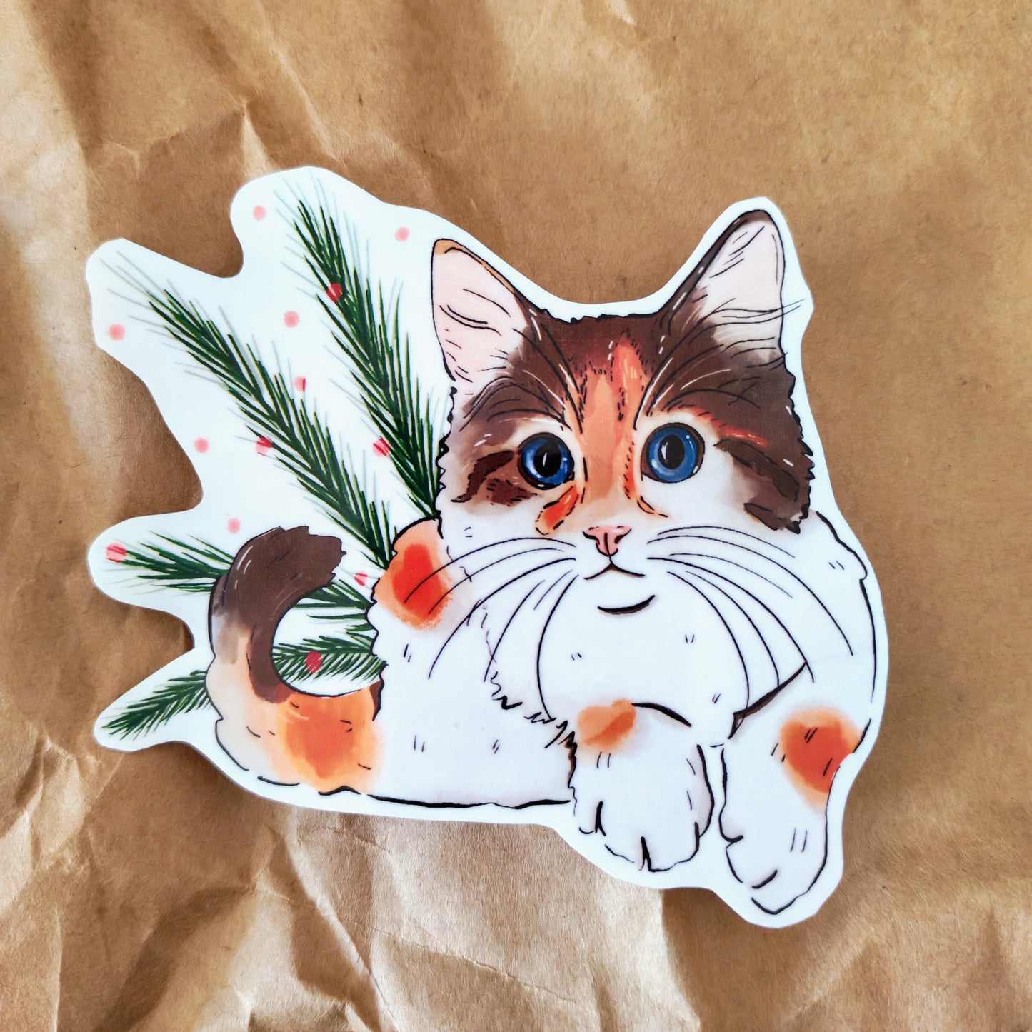 Tortoiseshell Kitten Sticker