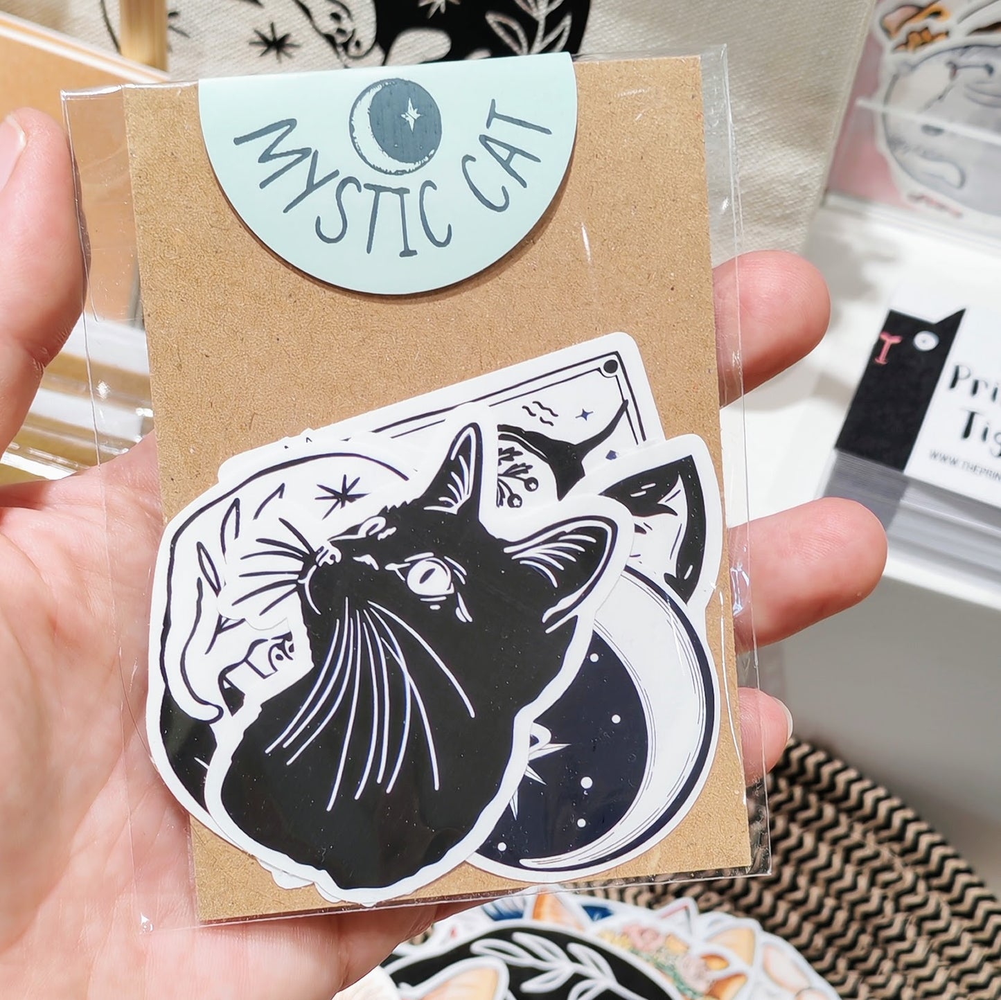Mystic cat sticker set