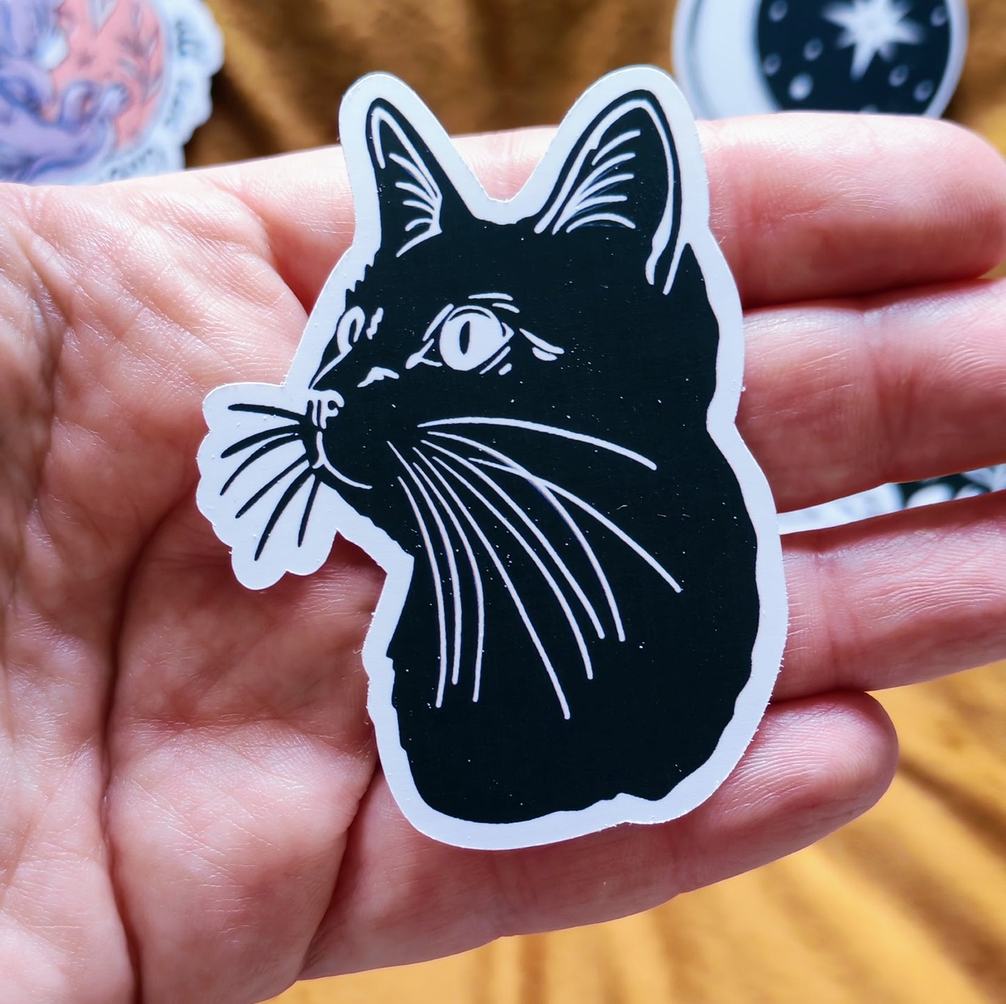 Mystic cat sticker set
