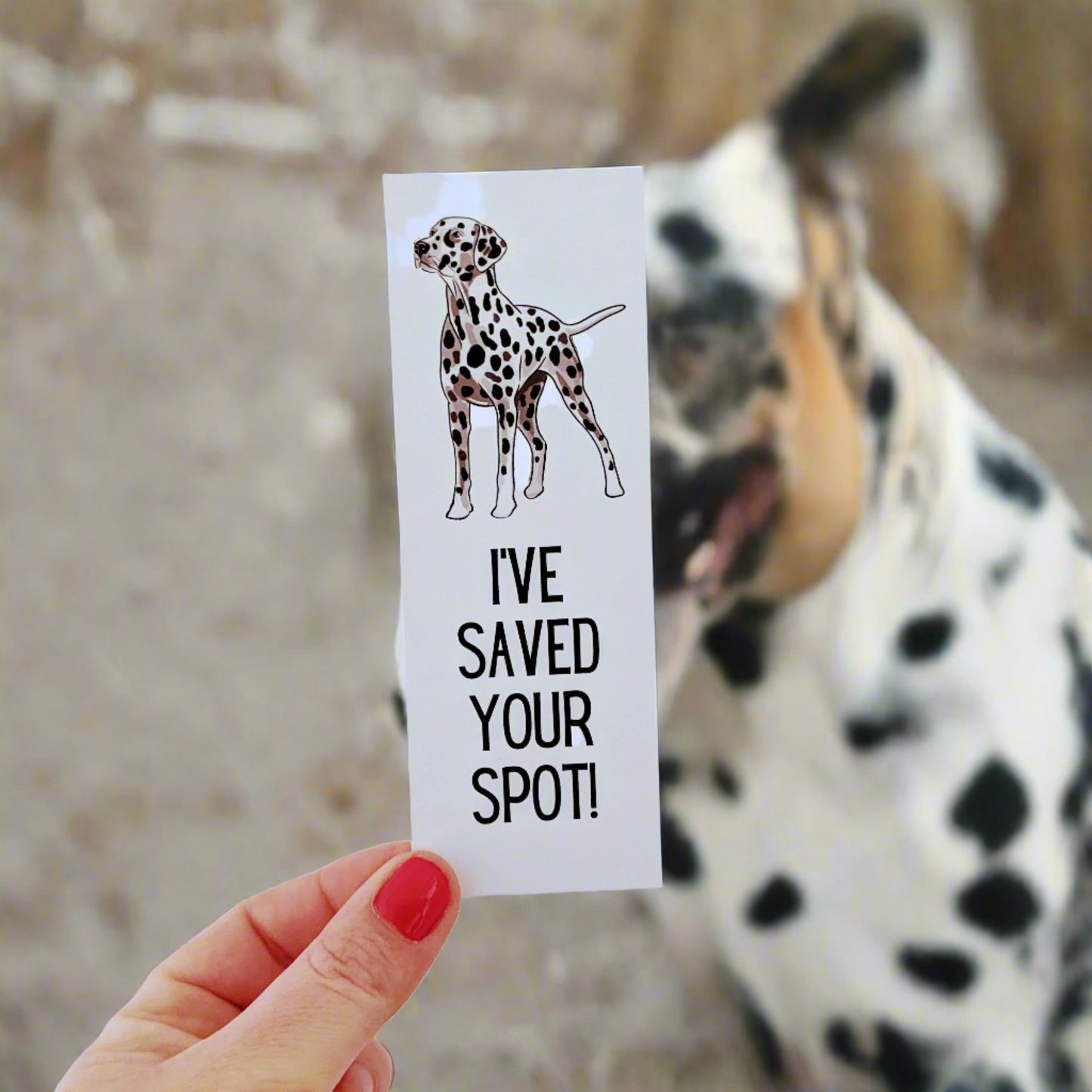 Dalmatian Bookmark - Great Gift for Dog Book Lover!