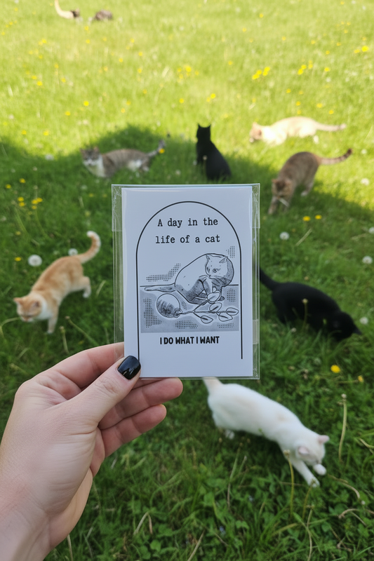 Day in the life of a cat zine Ep1