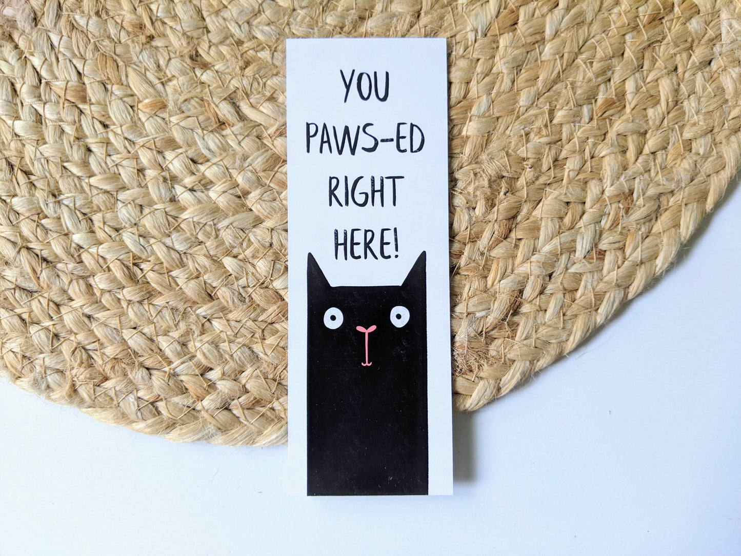 Black cat bookmark