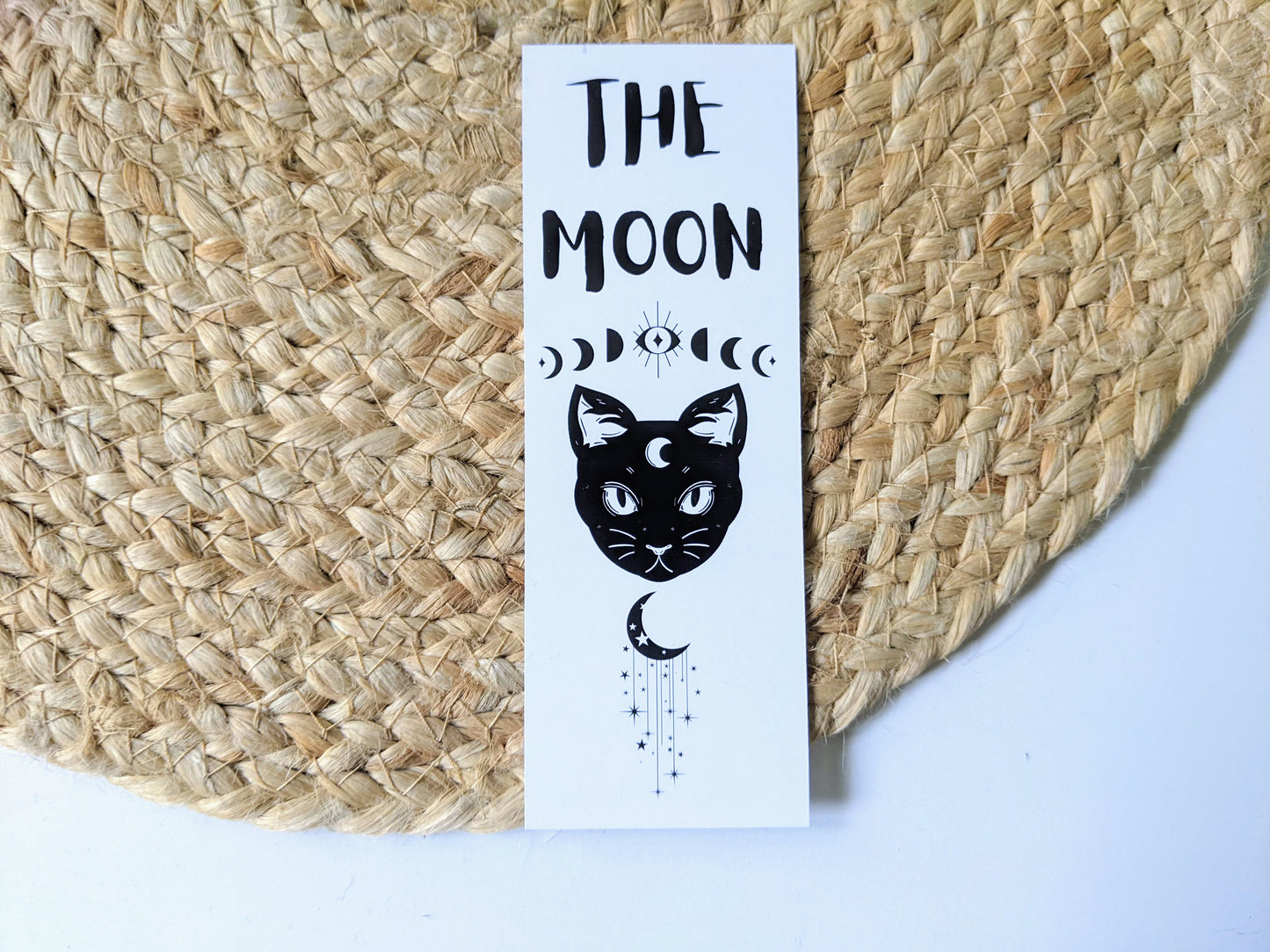 Black cat bookmark - mooncat